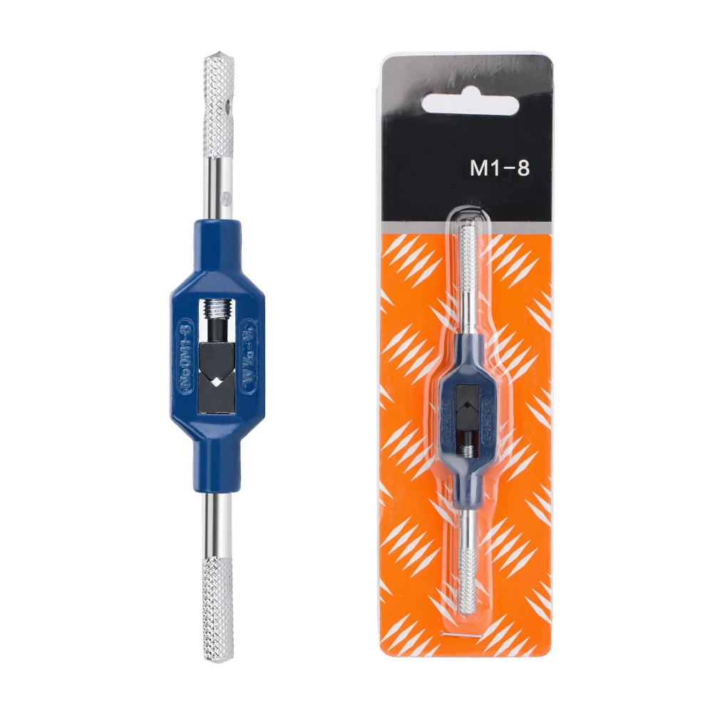 HAMPTON M1-M8 Chiave per rubinetto con filettatura Rubinetti a mano regolabili Die Chiave per vite a mano Manico metrico Toccando Alesatore Accessori per utensili