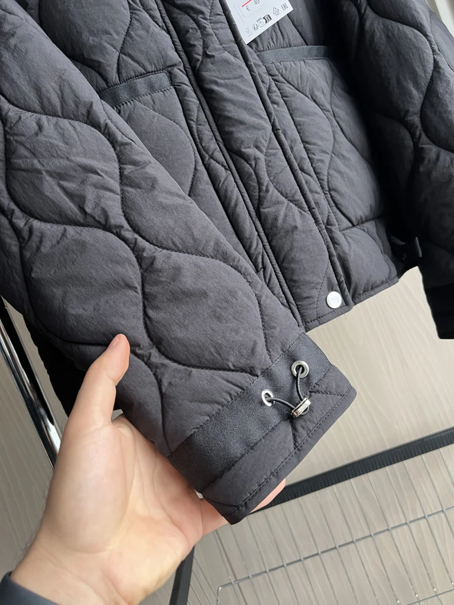 Waterproof Cotton Jacket ZW Women's Series Traf Winter New Arrival Quilted Large Pocket Hooded and Long Sleeve Women's Jacket