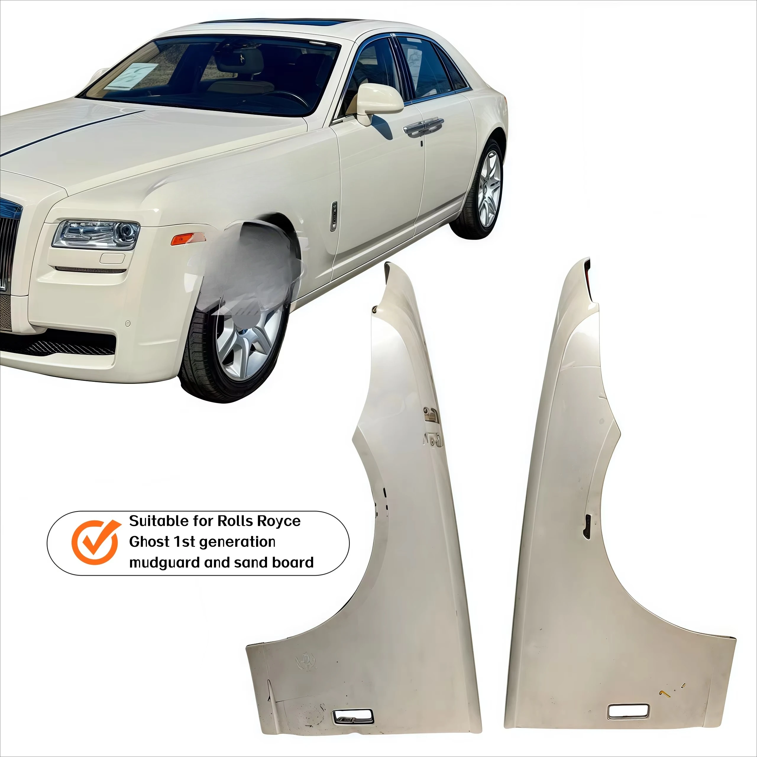 Genuine OEM Premium for Ghost Exact Fit Durable ABS Anti-Scratch Mud & Debris Protection Mudguard Fender 41007242851 2