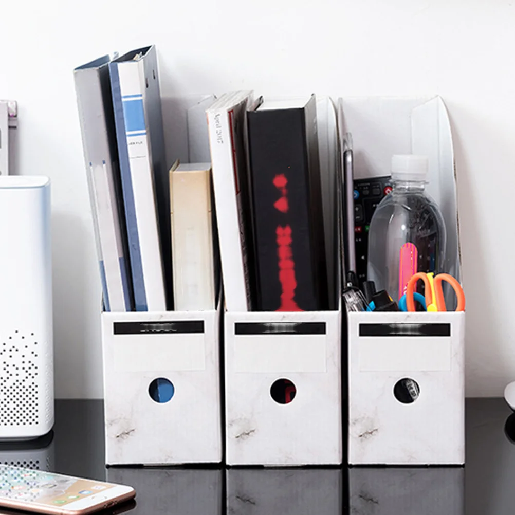 

5 шт. настольная стойка для хранения файлов, органайзер, простой дизайн, офисная подставка для документов, органайзер для студентов, настольный органайзер для хранения файлов