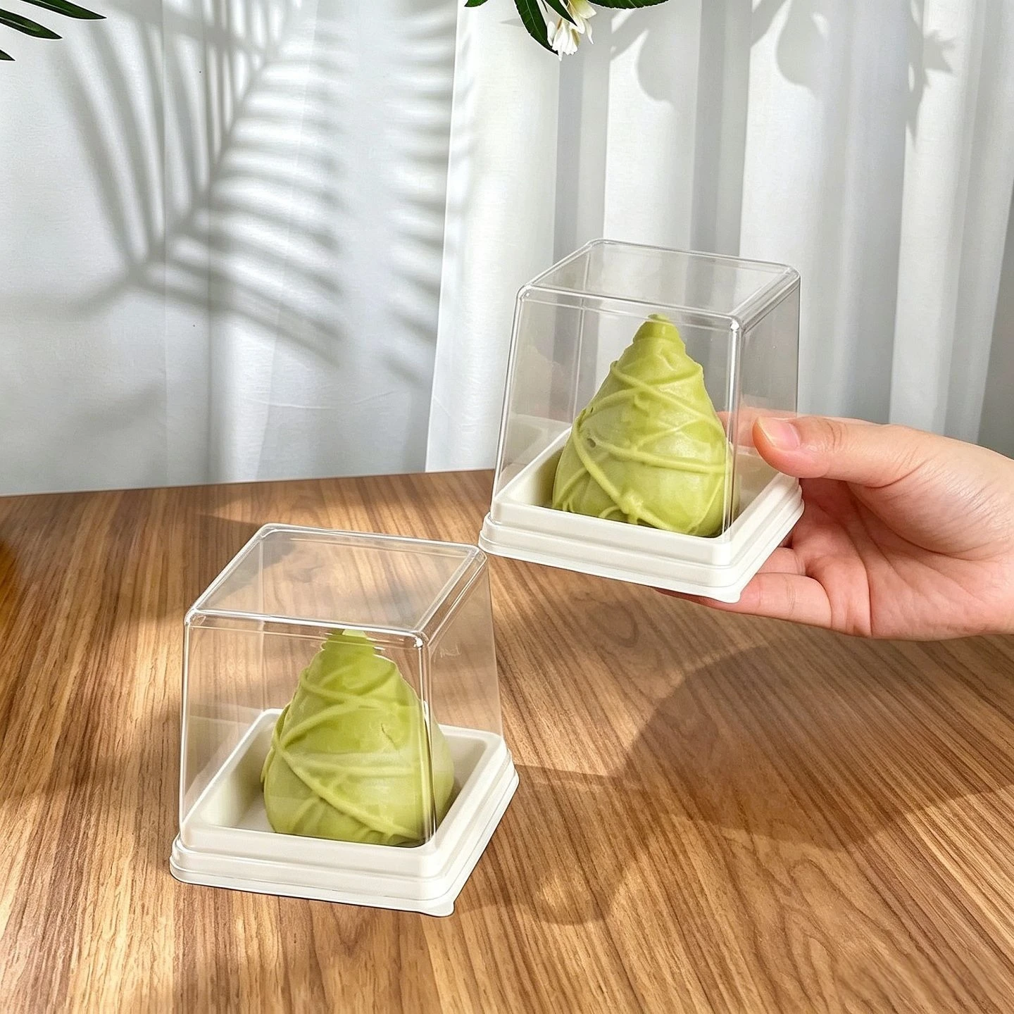 Baking Disposable Thick Anti Fog Mousse Dessert Cake Bread Packaging Boxes Food Grade Material Dessert Box Highly Transparent