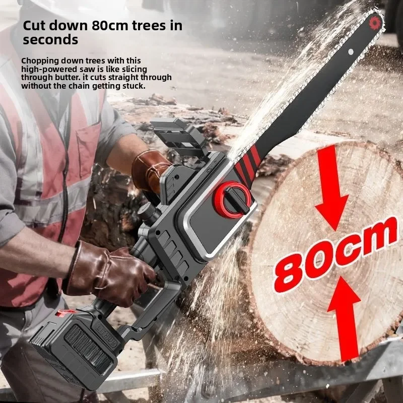 

UniversalRechargeable Chainsaw Small Household Handheld Logging Saw Lithium Battery Large Capacity Outdoor Chain Saw Tree Artifa