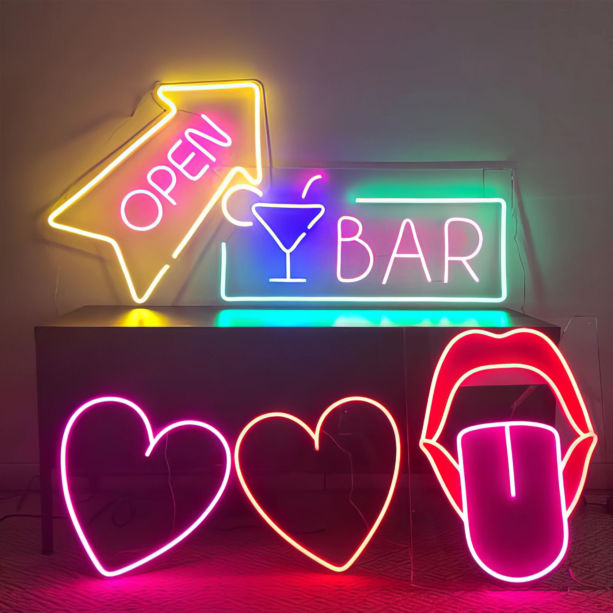 Custom Led Light Neon Sign For Room Birthday Wedding Party Decoration Neon Fast Delivery Acrylic No Moq Design Logo Outdoor