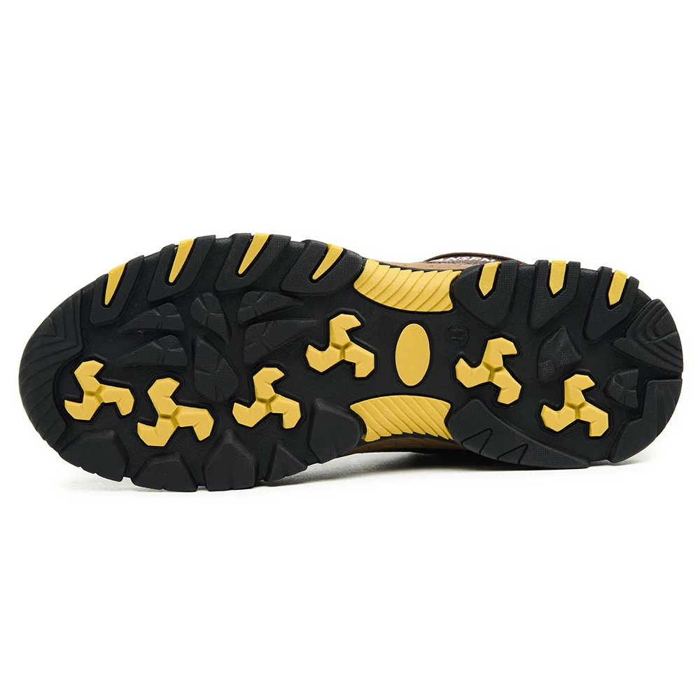 Мужские рабочие ботинки со стальным носком, противоударные, противопрокольные защитные ботинки, нескользящая водонепроницаемая кожаная обувь, неразрушимая обувь