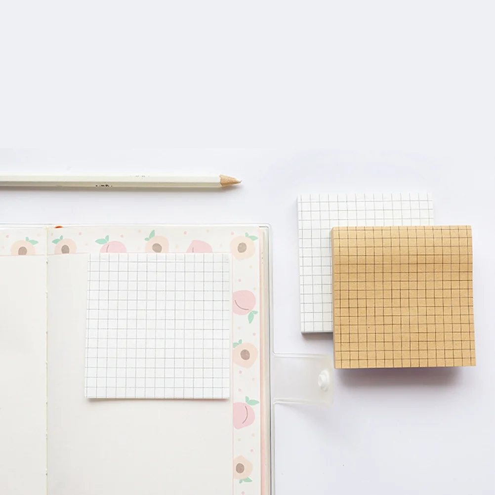 7Pcs Eco-Friendly Kraft Paper Premium Cowhide Material Horizontal Line Office Message Note for School Office