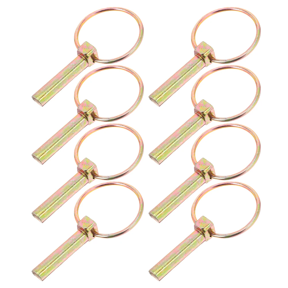 

8pcs O-Shape Lynch Pin Heavy Duty Trailer Hitch Pin Kit Safety Pins 7/16"X1-3/4" For Trucks Tractors Carts Mowers And Trailers