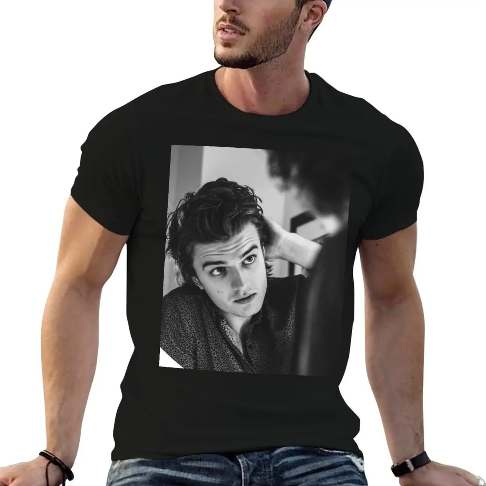 Joe Keery T-Shirt plus size tops blacks tops funny t shirts for men