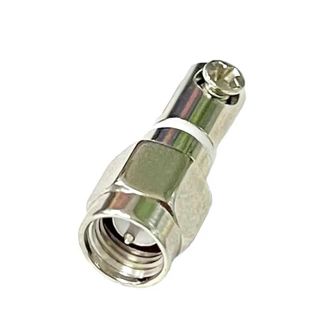 1pc SMA Male Plug RF Coax Connector with Screw Swivel Nickelplated For Telescopic Antenna Socket