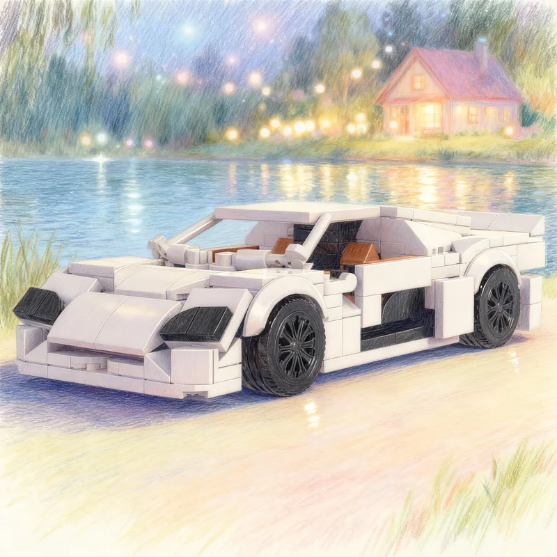 

348 деталей MOC Ssc Ultimate Aero City Champions: Конструктор-модель, архитектурные игрушки, идея для рождественского подарка, развивающие кубики для детей