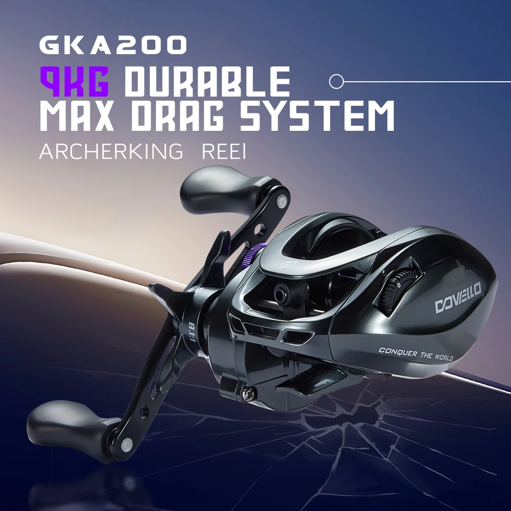 

Рыболовная катушка CYLIUS GKA200 Pro Baitcaster 7,1/8,1, передаточное число, мощность 6 + 1 9 кг для окуня, форели, катушка-кликер, рыболовная катушка