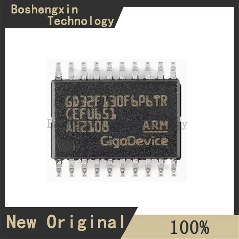 5Pcs GD32F130F6P6TR TSSOP-20 ARM Cortex-M3 32-bit microcontroller-MCU GD32F130F6P6TR
