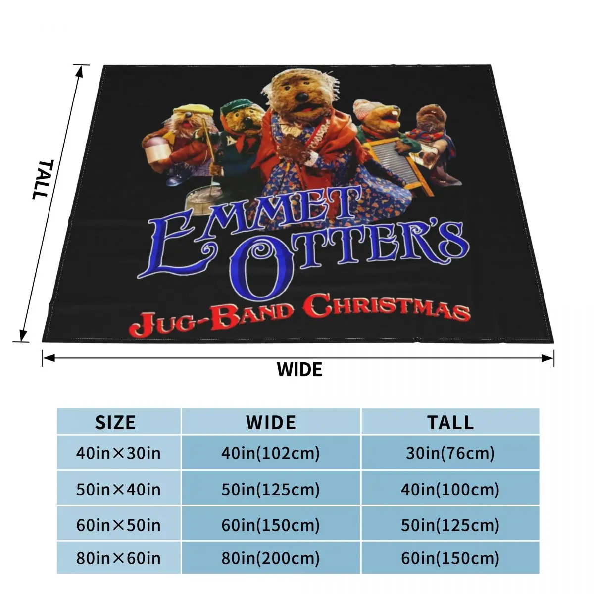 Emmet-otter, emmet otter jug band christmas, emmet otters jug band christmas, otter lover, otters, otter Throw Blanket