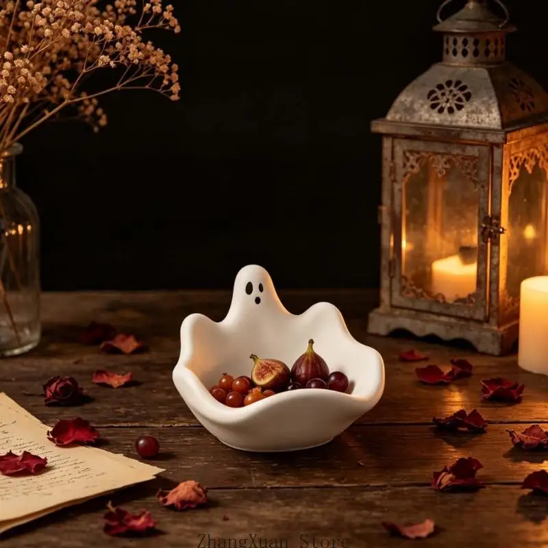 Weiße flexible Schalenform mit Charakter für saisonale Bastelprojekte, Gießwerkzeug für Gießkunst, Gips, Kerzenmischung und Ton – Detail 3
