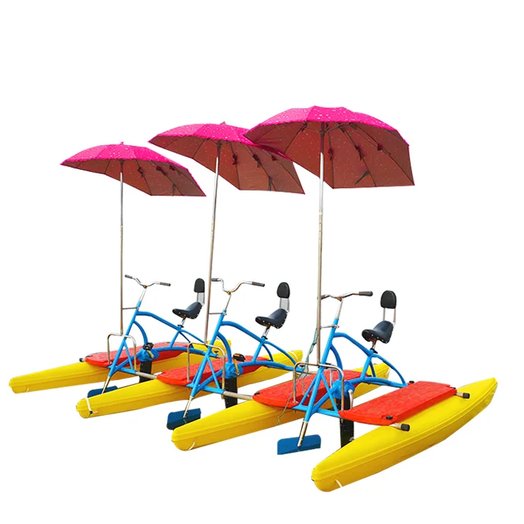 

2023 High Quality Custom Inflatable Water Pedal Bike Boat Water Sports Equipment Floating Water Bike Peddle Boat