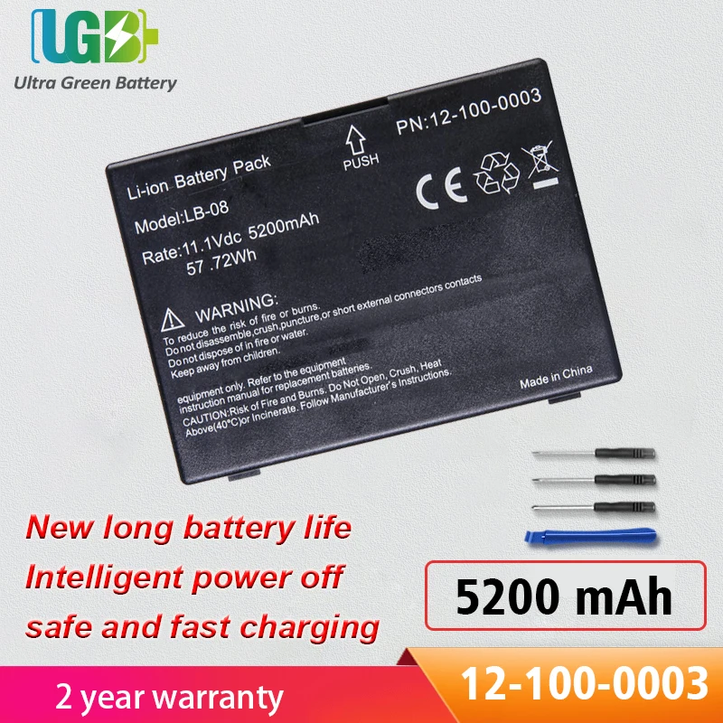 

UGB New 12-100-0003 Battery For BIOLICHT A5 A6 A8 Q3 V6 LB-08 LB-08 12-100-0003 Vital Signs Monitor Battery