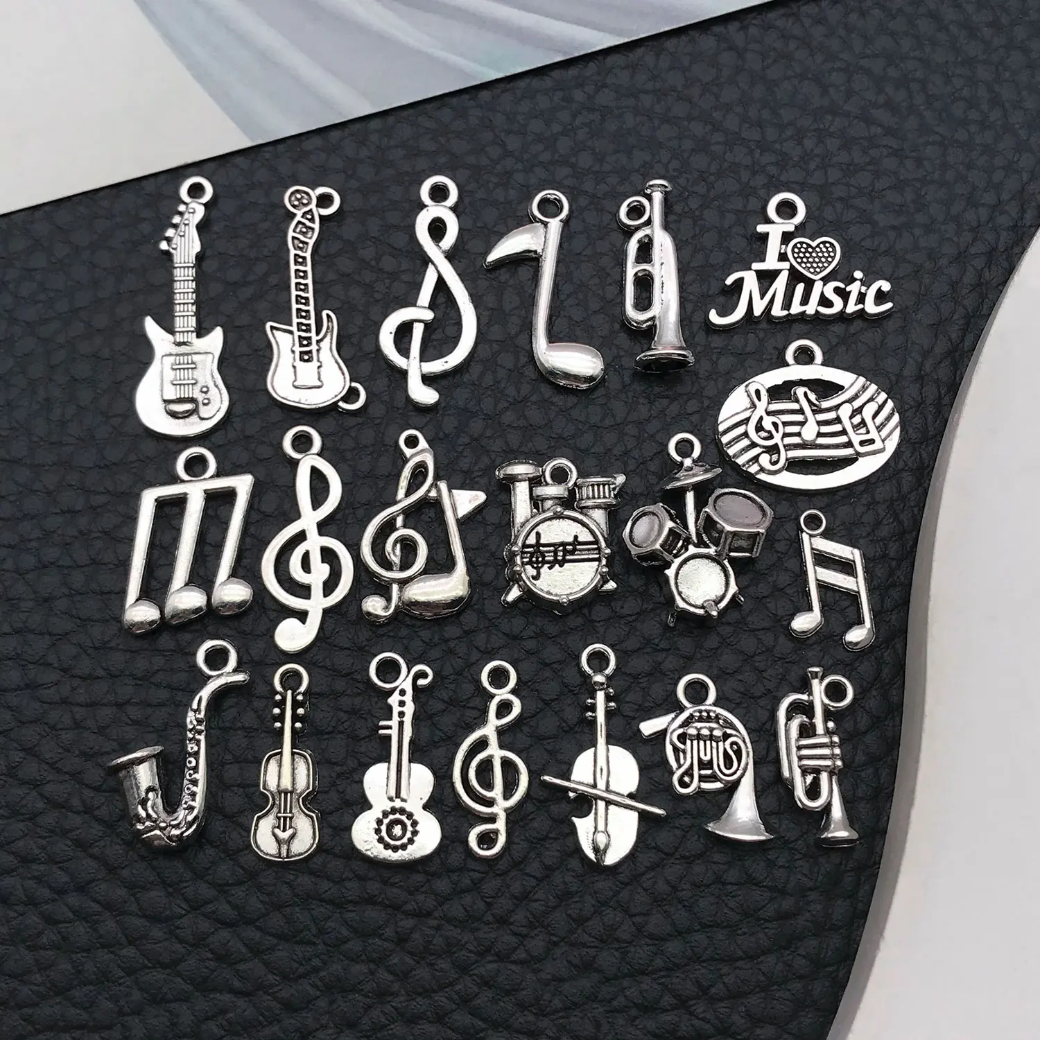 

Mix 20 pieces/antique silver music series fashion jewelry making DIY back to school Halloween Thanksgiving fashion accessories