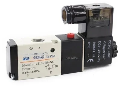 

1PCS AirTAC New Original 2 Position 3 Way Solenoid Valves 3V110-06-NC-A/B/C/E/F DC12V DC24V AC110V AC220V AC24V