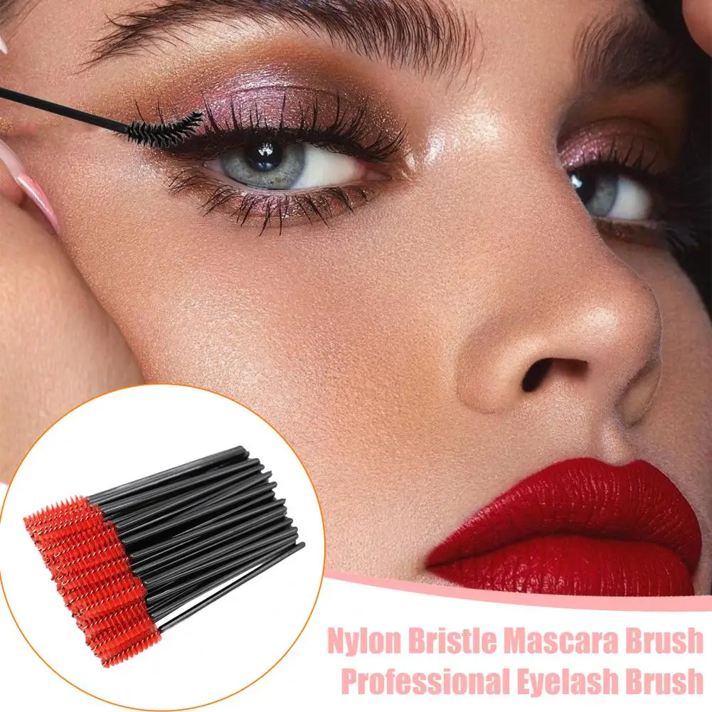 Wegwerp Mascara Wand Wegwerp Wimperborstelset voor Vrouwen 50 stuks Draagbare Mascara Wand Applicators Oog voor Professional