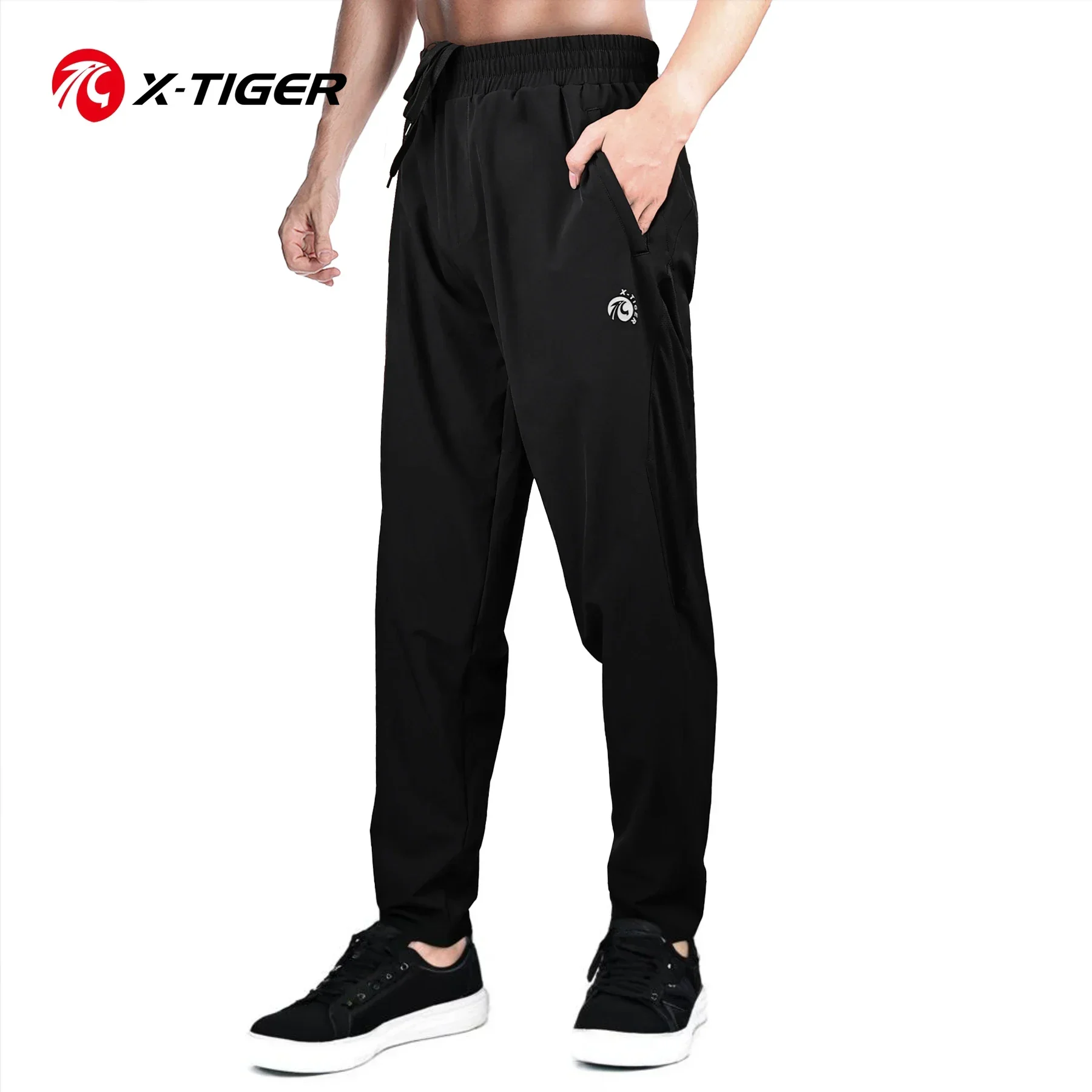 X-TIGER Lightweight Breathable Fitness Pants Sweatpants Men's Pants Quick Dry Trousers Spring Summer Running Casual Pants