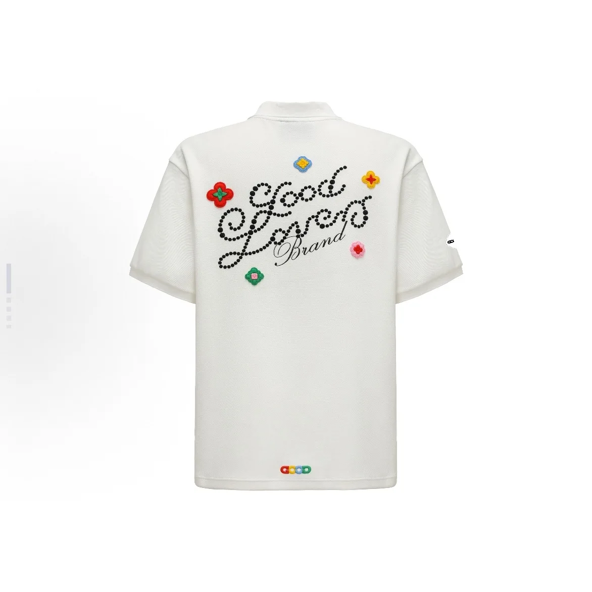 Goodbrand New 2026 Premium Quality 3D Embroidered Slogan Light Luxury Fashion High-End Short-Sleeve Polo Shirt