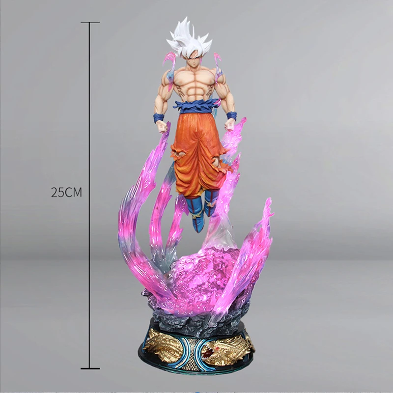 Dragon Ball Son Goku Anime Figur Ultra Instinct Super Saiyajin Figur Statue 25 cm PVC Statue Modell Ornament Sammlung Spielzeug geschenk