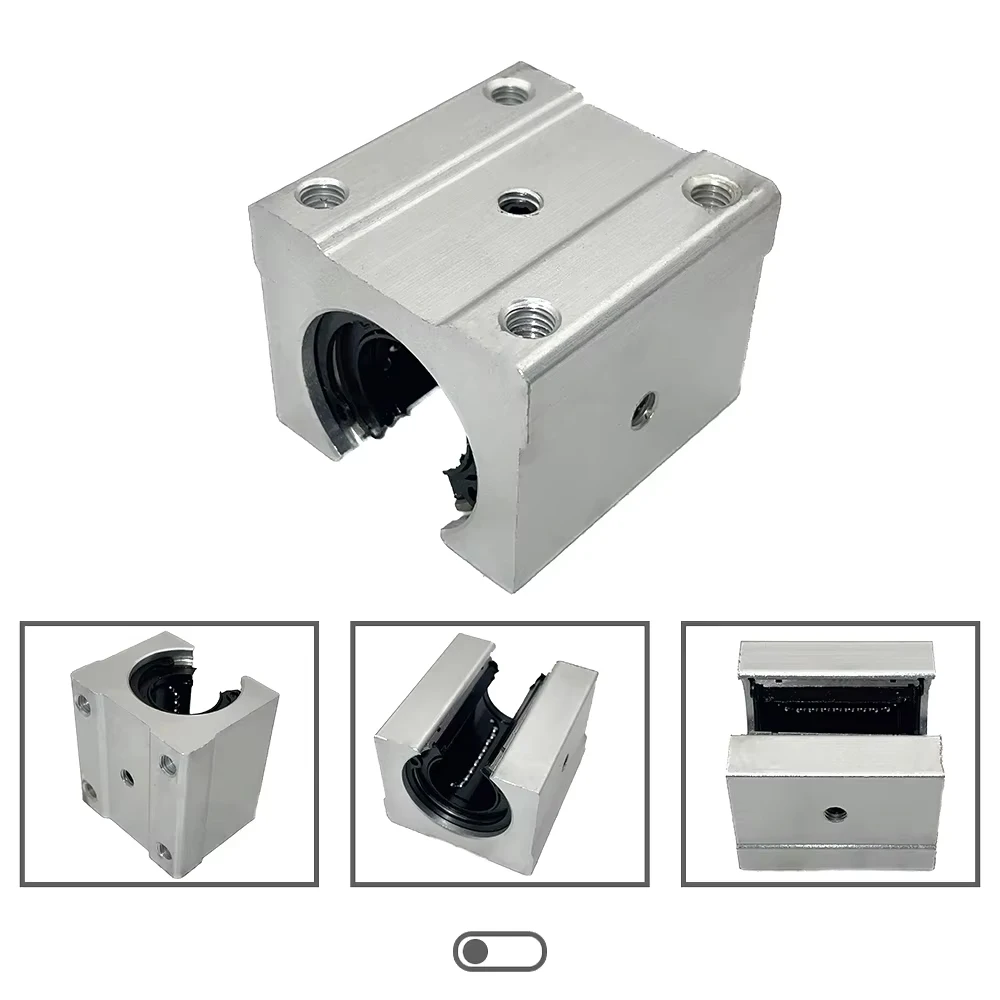 MHCNC 1/2/4 PCS/Set SBR10UU SBR12UU SBR16UU SBR20UU SBR25UU Open Aluminum Alloy linear guide slider for CNC router XYZ table