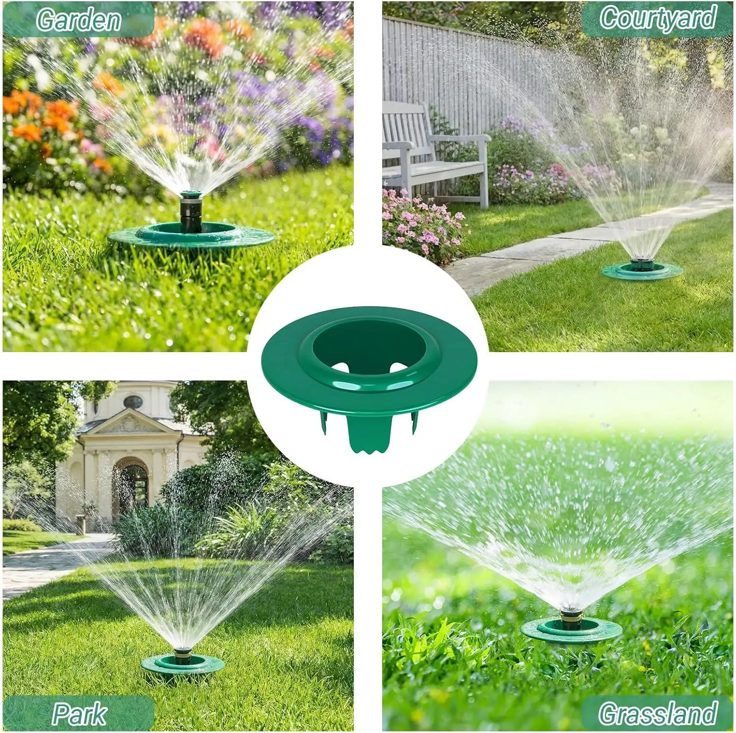 Irrigation Sprinkler Heads Adjustable Depth Irrigation Protector Sprinkler Spray Guard for Lawn Yard Garden Backyard Porch Farm