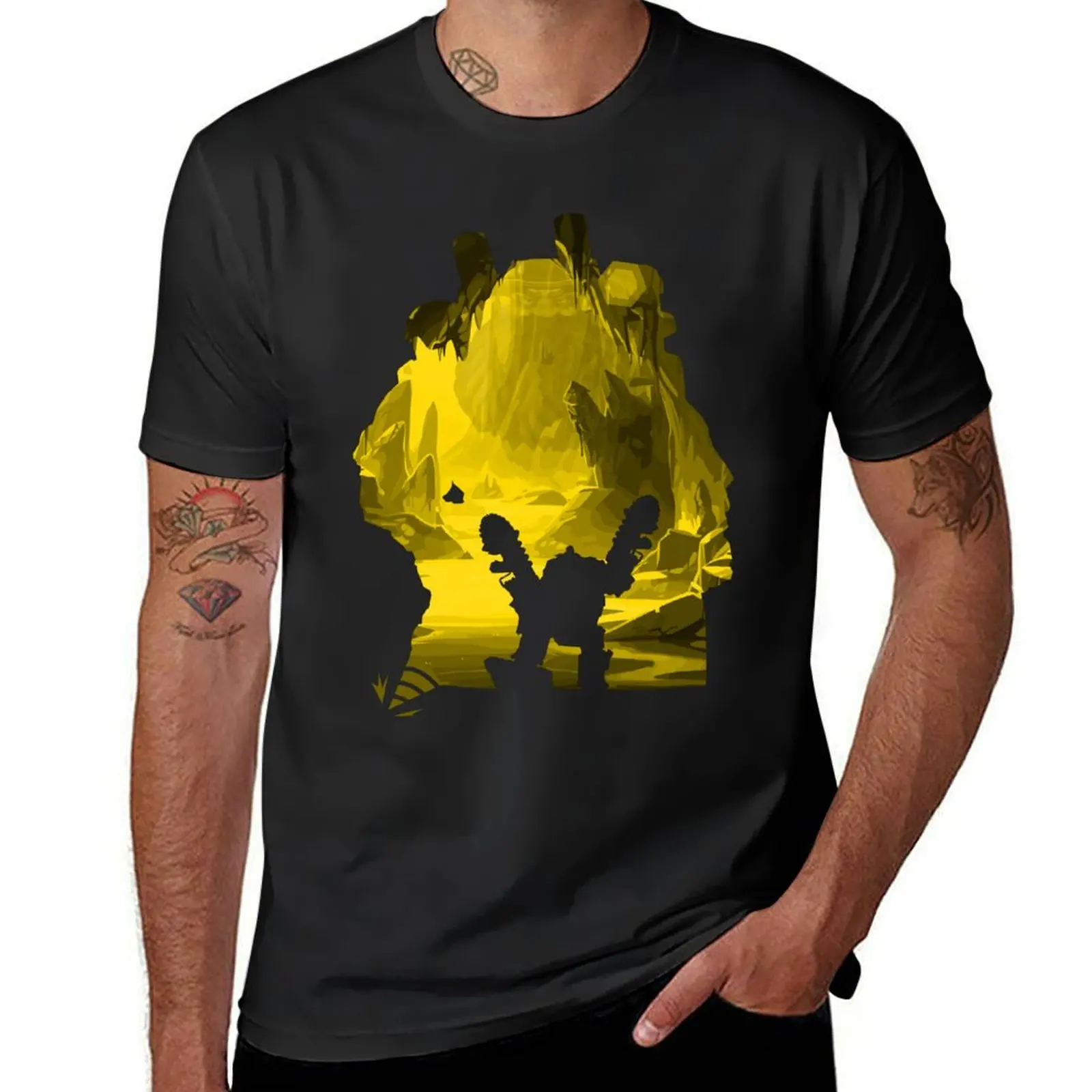 Deep Rock - Driller *Negative Illusion* T-Shirt vintage hippie clothes t shirts for men cotton