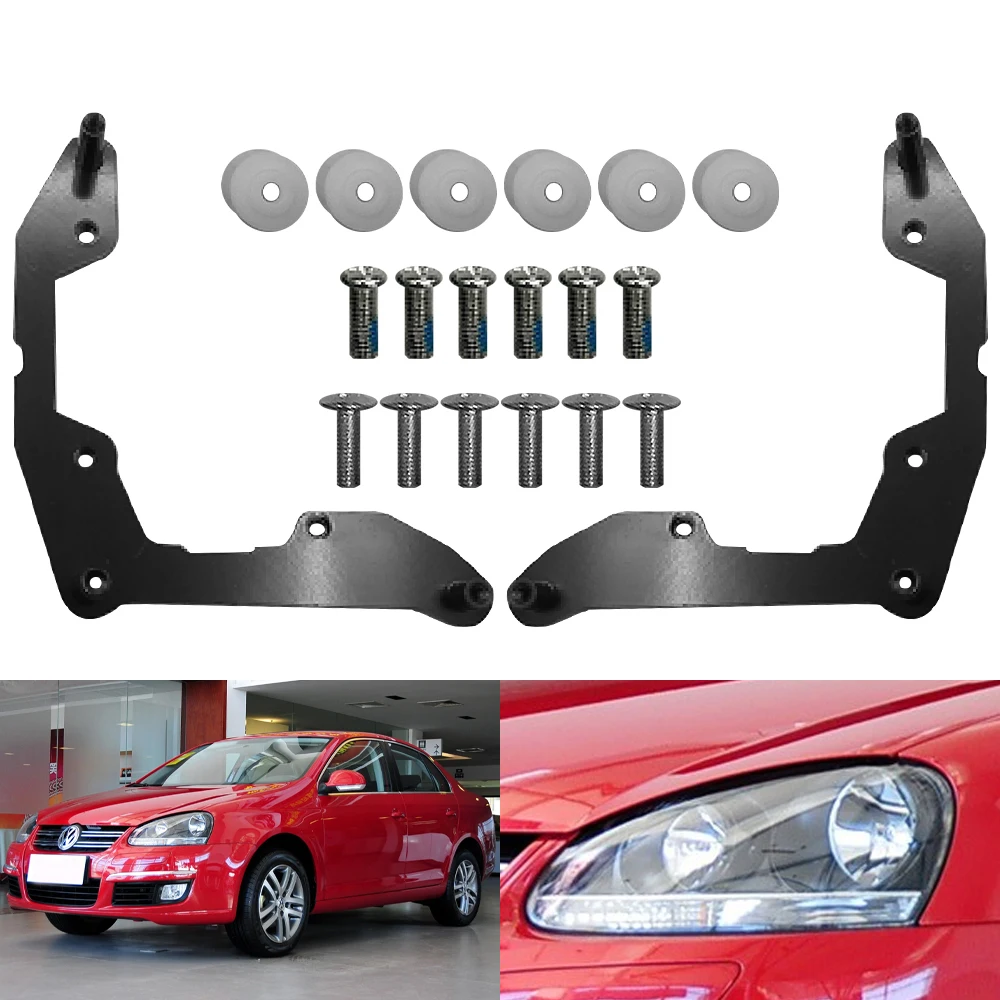 

Taochis Car-Styling Adapter Frame Headlight Bracket for Volkswagen Sagitar halogen 2006-2011 Bora 2008-2012 Hella 3R G5 5