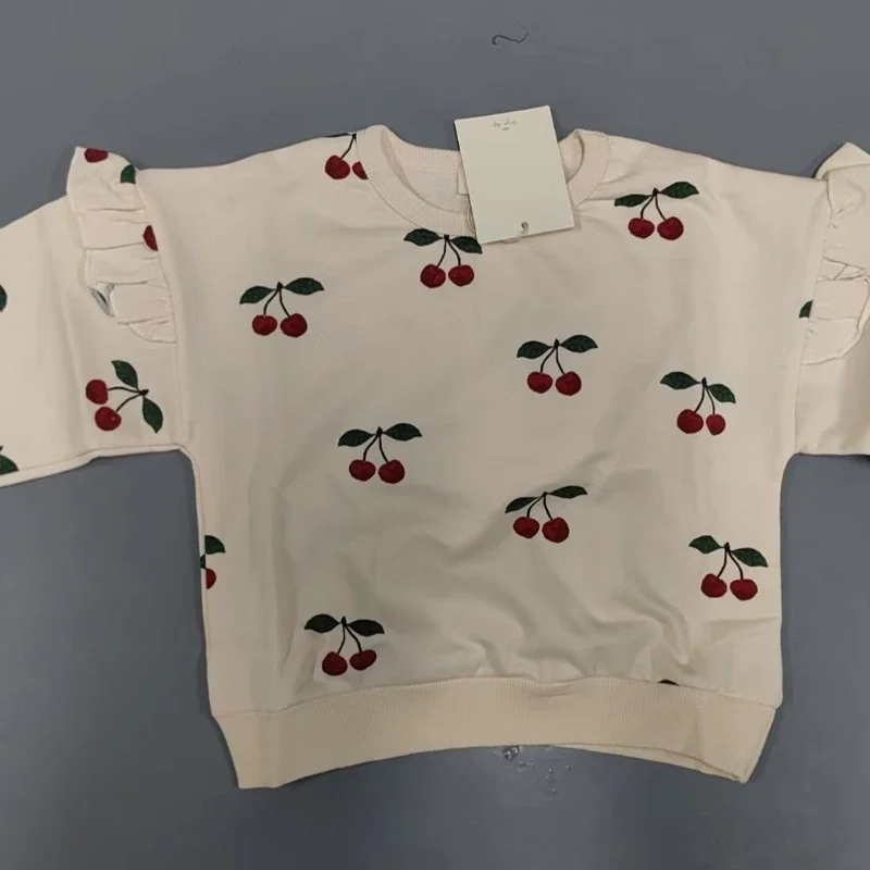 Kid Jumper OUYANG&IVAN Kids Cotton Sweatshirt AW New Children Magenta Velour Clothes Boy Girl Loose Warm Top Sweaters Outwear