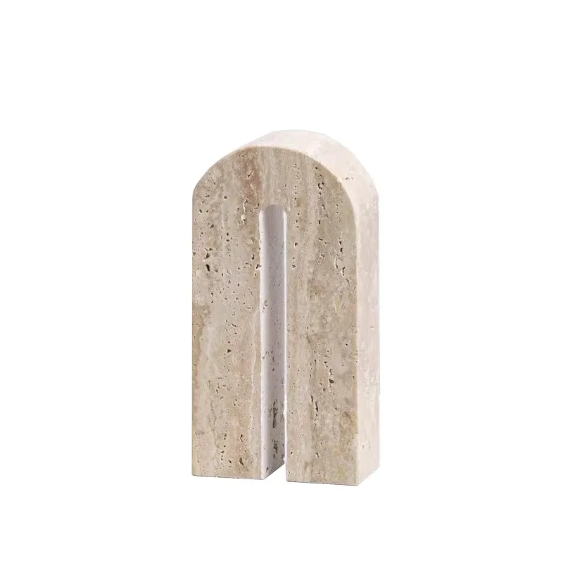 

Modern Crafts Desk Decoration Creative Arc Artwork Stone Statue Room Aesthetics Decor Natural Stone Arch Geometry Ornaments