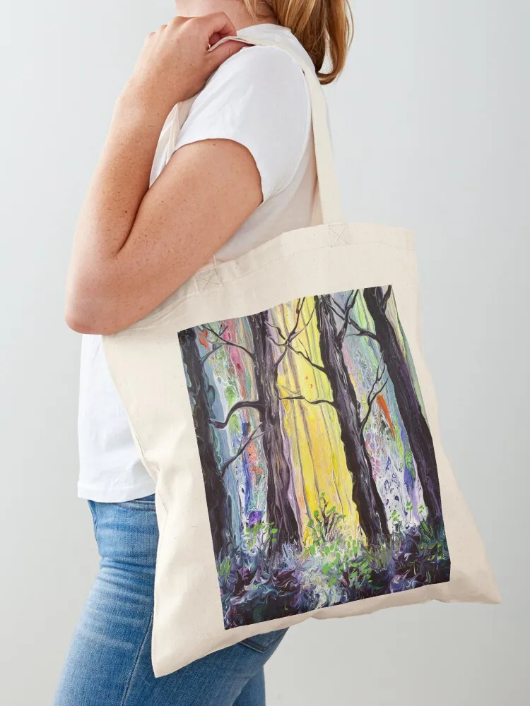 Nature Spirits Among the Trees Tote Bag Women's shopper bag shoping bag Canvas shoulder hand Canvas Tote