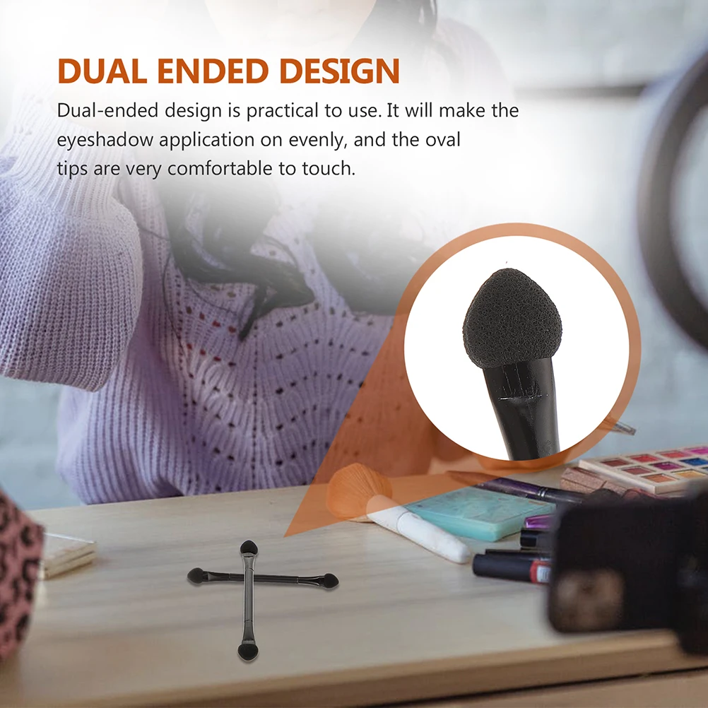 25 ชิ้น Dual Ended อายแชโดว์ทุกวันแปรงแต่งหน้าสาวเครื่องมือ Applicators ตาสีผสมขนแปรงนุ่ม