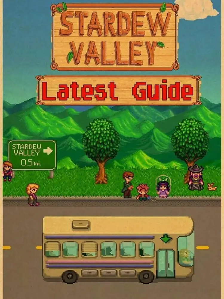 Stardew Valley Simulation Game Flower Dance Night Market Artwork Canvas Paintings and Prints Wall Art Picture for Room Home
