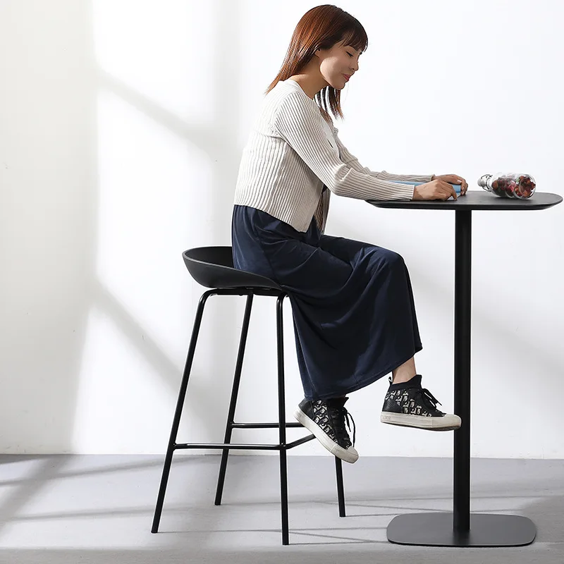 Nordic bar Modern simple bar Household high stool Back Bar stool Front desk Light stool