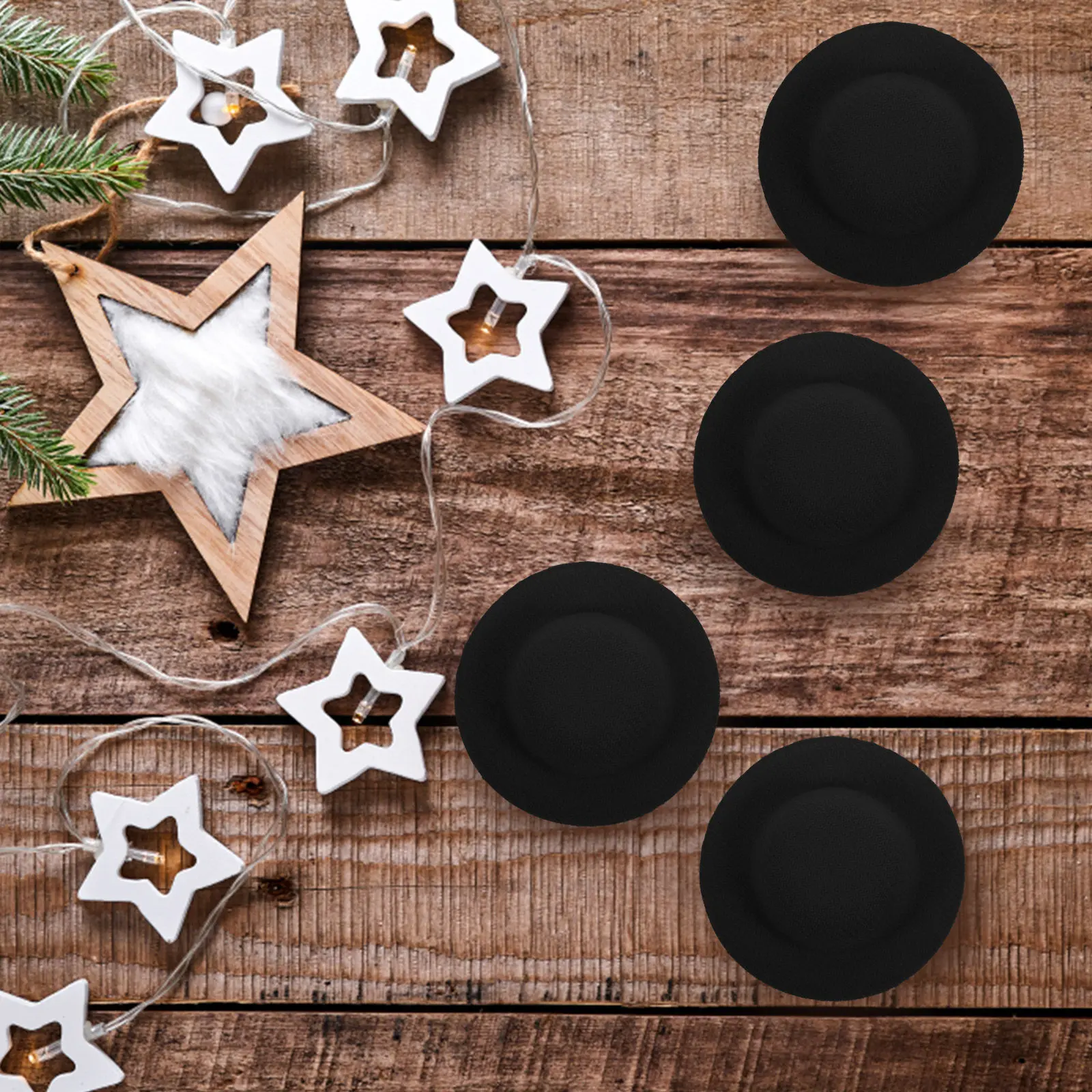 10 Peças de Mini Chapéus de EVA para Artesanato, Pequenos Adereços de Chapéu para Decoração de Miniaturas de Casas de Bonecas, Acessório para Pintura e Tingimento DIY