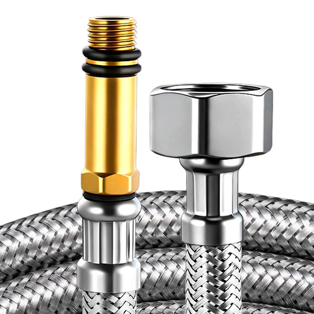 1PCS 1.5/2/2.5/3 M Stainless Steel Preparation Hose For 38 Internal Thread Compression Joint And An M10 External Thread Joint