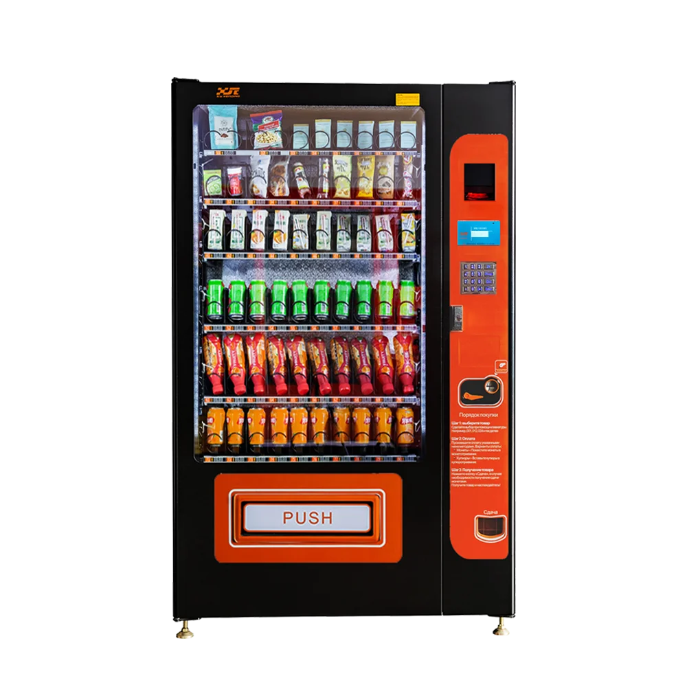 XY2024 Inventory Cheap Snacks and Drink Bottles Vending Machine for Sale XY-DLE-10C