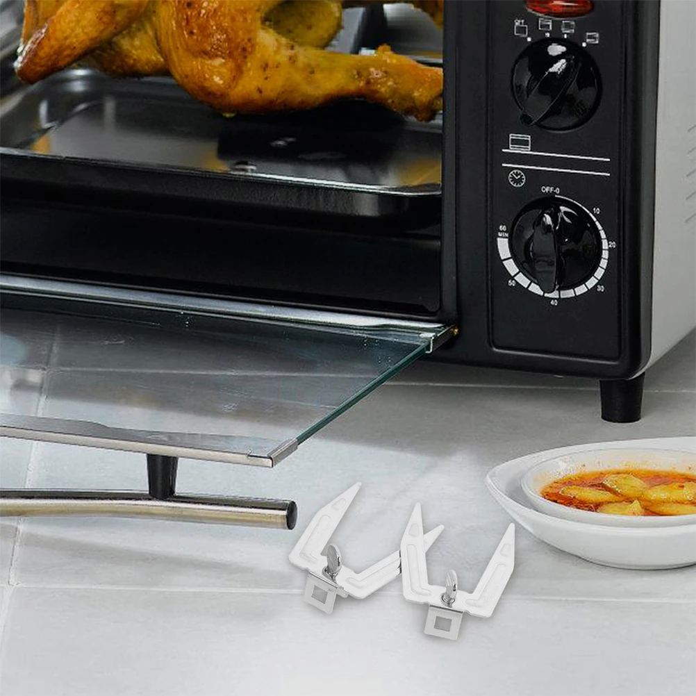 

4 Pcs Chicken Fork Component Stainless Steel Rotisserie Kit Air Fryer Grilling Tools BBQ Accessories Kitchen Meat Roasting Forks