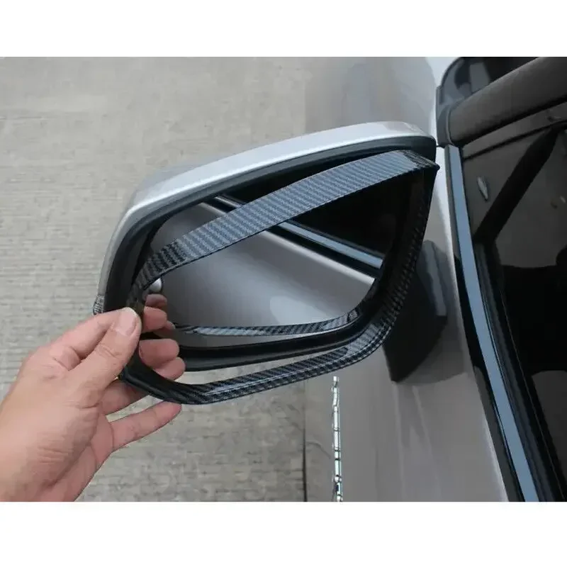 For Hyundai Tucson 2021 2022 2023 ABS Car Rearview Side Mirror Rain Eyebrow Cover Wing Shield Frame Exterior Door Shell Trim