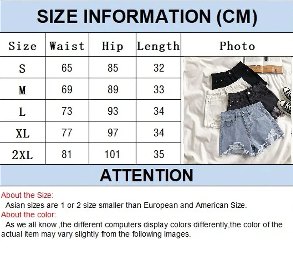 Sommer Koreanische frauen Cowboy Shorts Hohe Taille Casual Blau Denim Shorts Tasche Quaste Perforierte Mode Shorts Y2K Weibliche Jeans – Detail 1