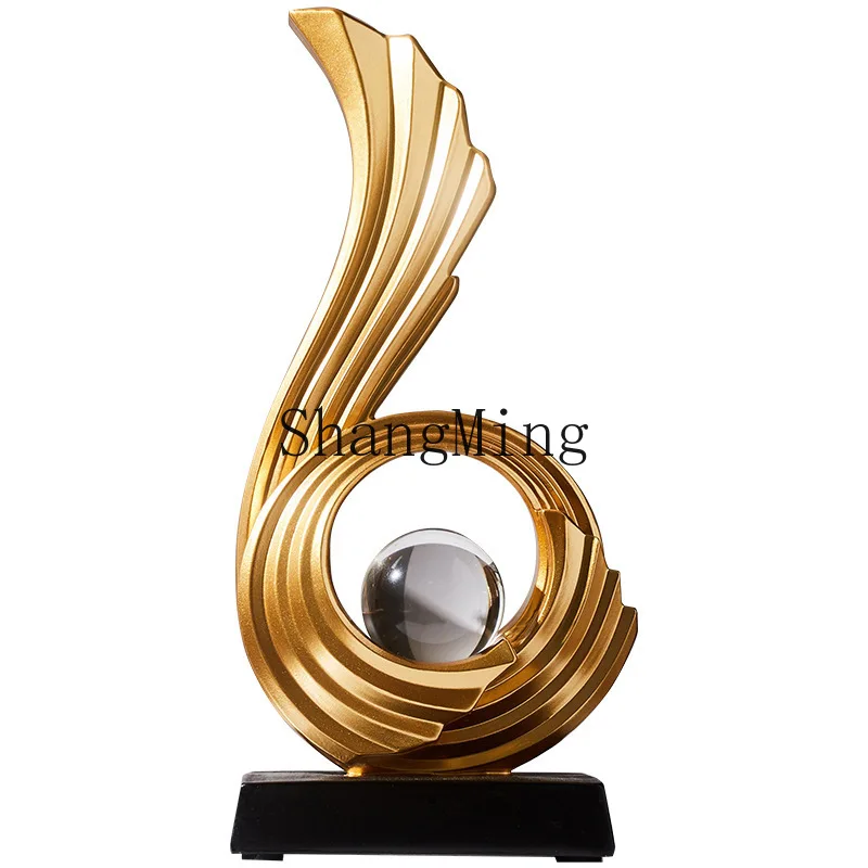 

PYH Fengsheng Shuiqi Abstract Ornament Shengshui Shengcai Wine Cabinet Living Room Entrance TV Cabinet Office