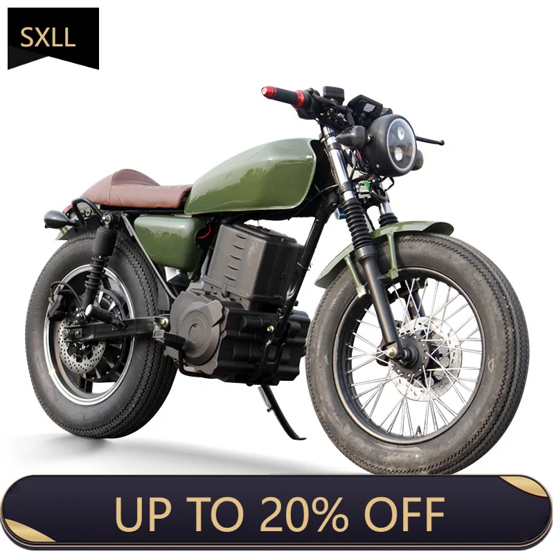 

SXLL Низкая внешняя цена Суперкар Мотоцикл с 2 толстыми шинами Электрический внедорожник Винтажный мотоцикл 8000 Вт Мощность Внедорожный мопед