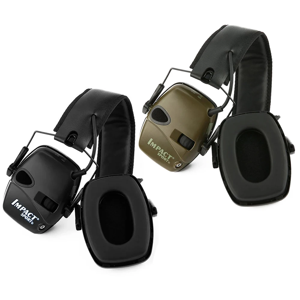 Tactical Shooting Earmuffs Electronic Impact Sound Amplification Anti-Noise Hearing Protection Headset for Outdoor Sports