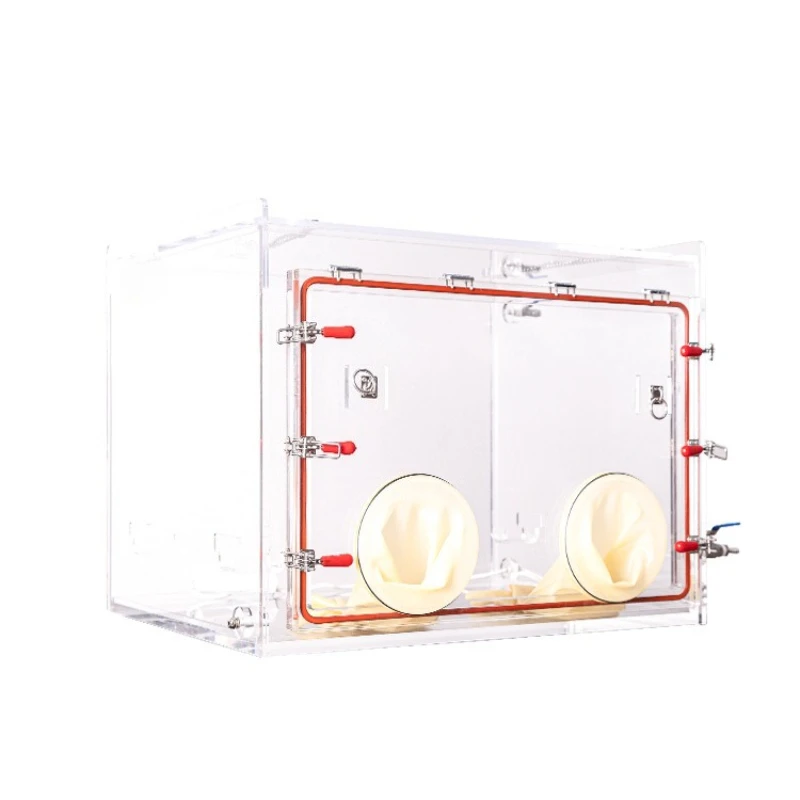 Acrylic Glove Box Laboratory Full Open Door Square Full Transparent Easy Operation Plexiglass Inert Gas Box