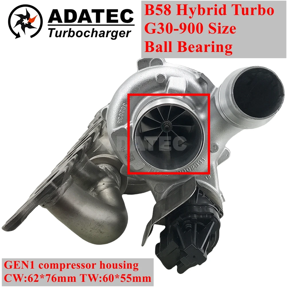 Hybrid B58 G30-900 Size Supercharger Ball Bearing Turbine 8679022 18559700063 18559710063 Upgrade Turbo for B58 3.0L Engine
