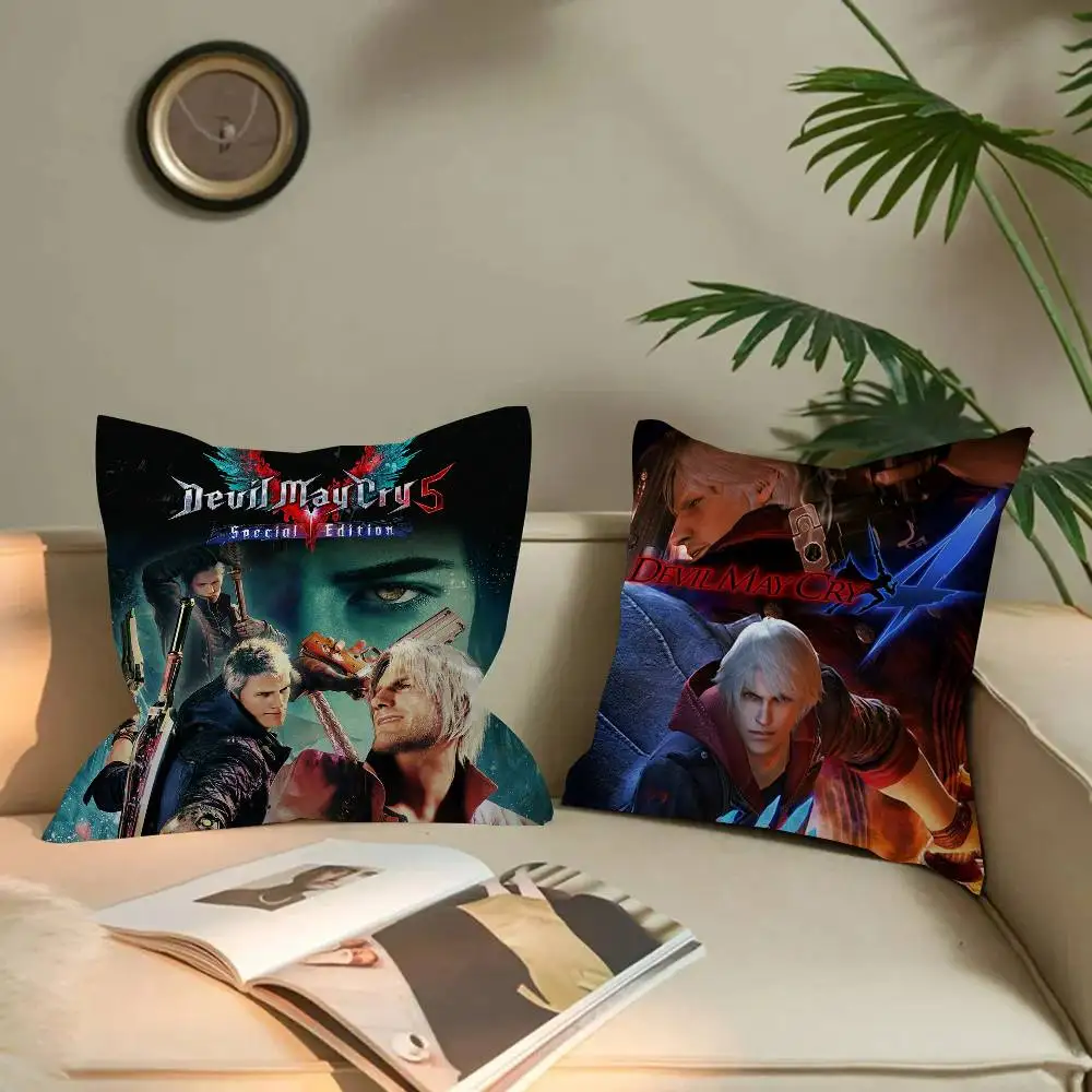 Classic D-Devil M-May C-Cry Action Game Pillow Anime Pillow Sofa Bed Head Pillow Cover Cushion Cover 45x45 cm Fashion