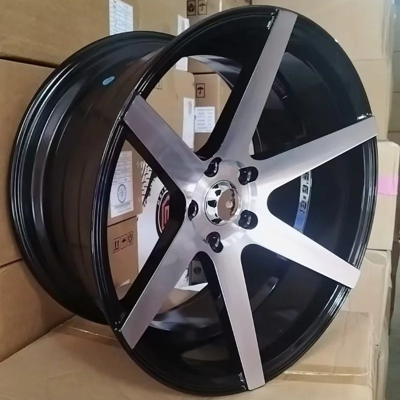 

Custom 18in Gloss Black+white Machine Face Super Cub Cast Concave Automobile Wheel Rim Car Wheel Hub