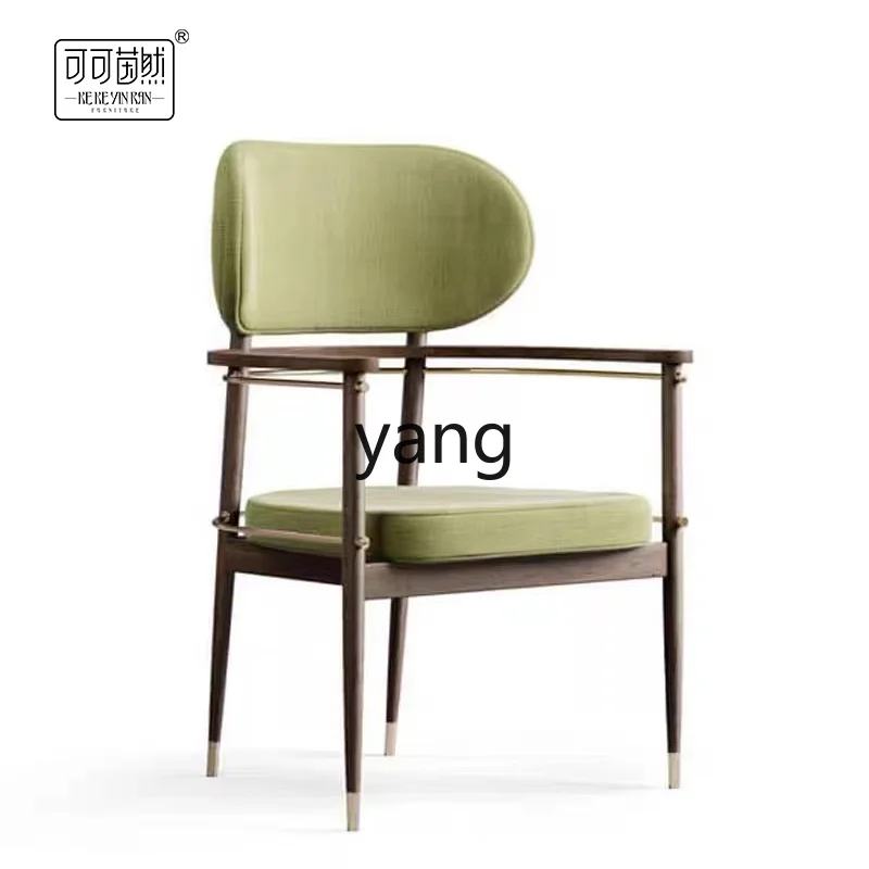 Yhl Metal Armchair Modern Minimalist Creative Dining Chair Home Model Room Coffee Shop Reception Chair Customization