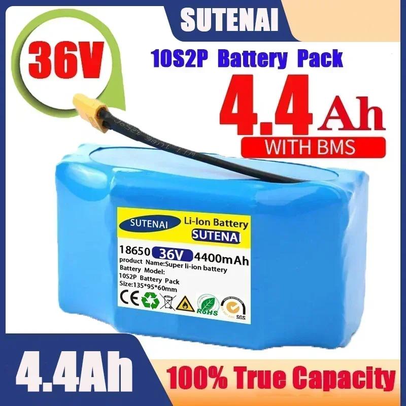 36v bateria recarregável li-ion 12000mah 12ah célula de íon de lítio para scooter elétrico auto equilíbrio hoverboard monociclo